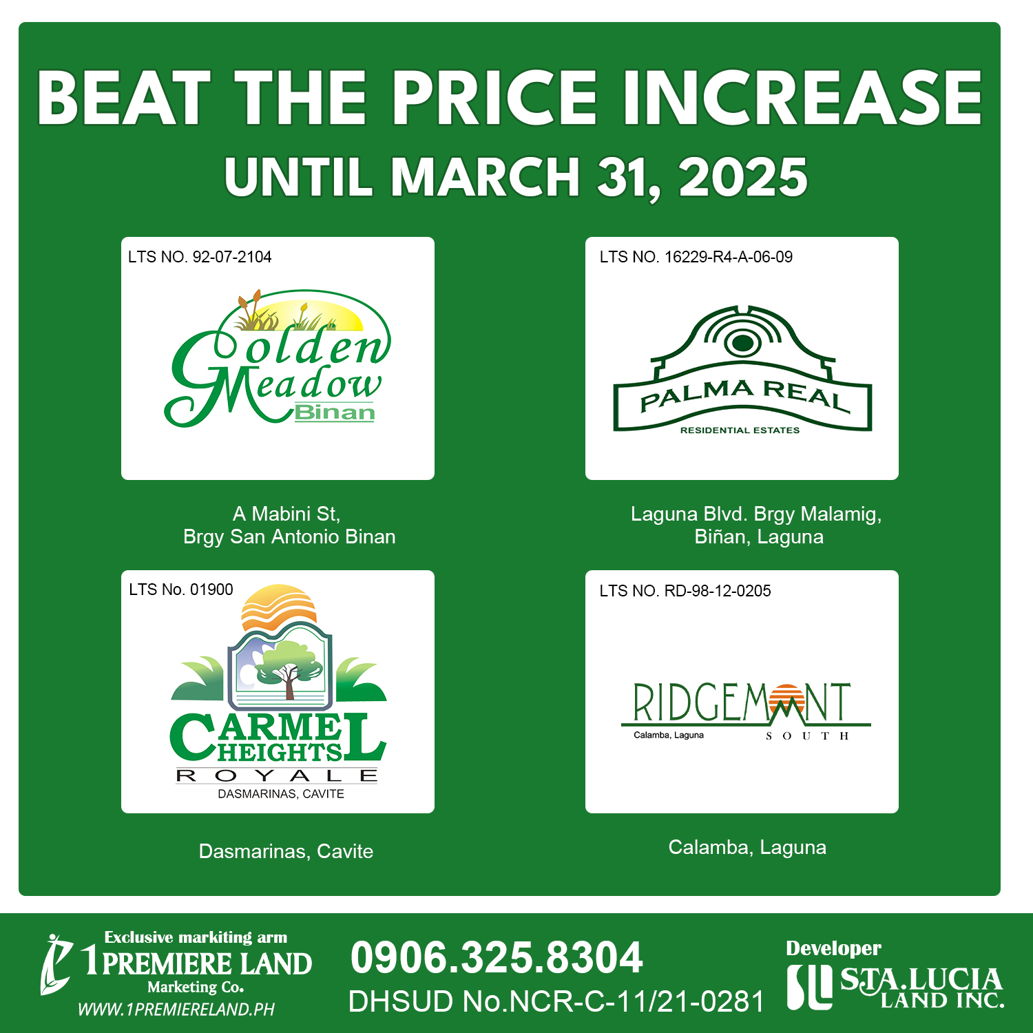 Cavite and laguna