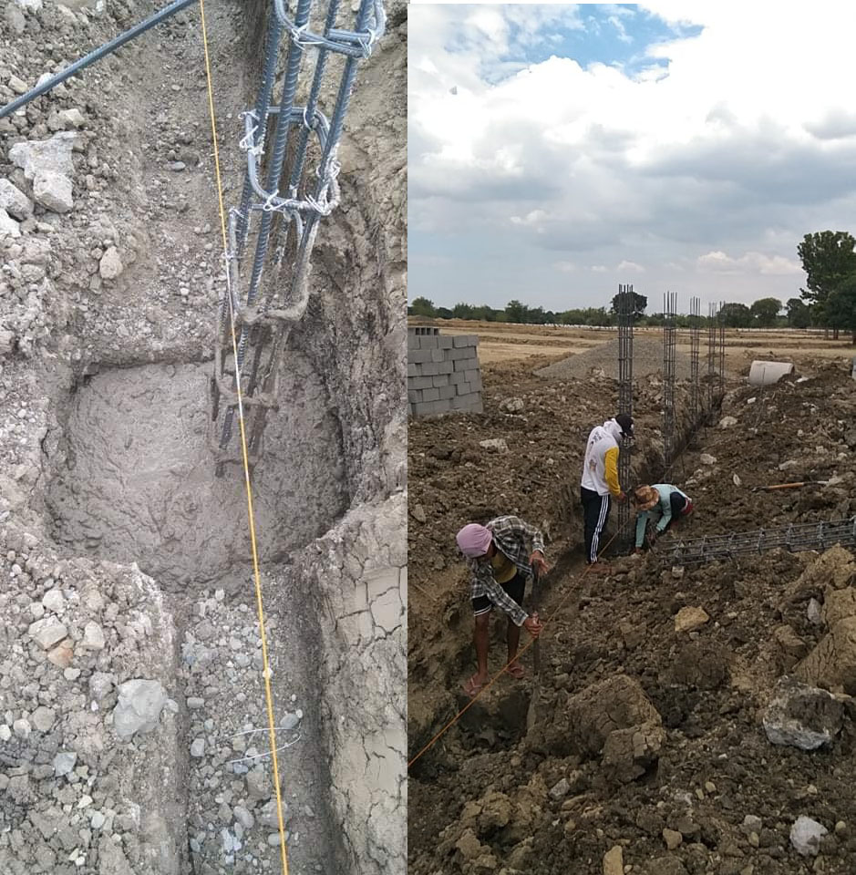 Ongoing construction of Perimeter Fence at Centro Verde Bayambang Pangasinan