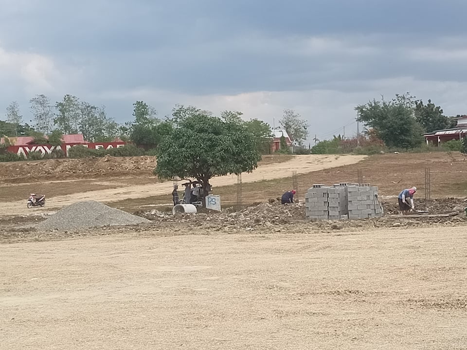 Ongoing construction of Perimeter Fence at Centro Verde Bayambang Pangasinan